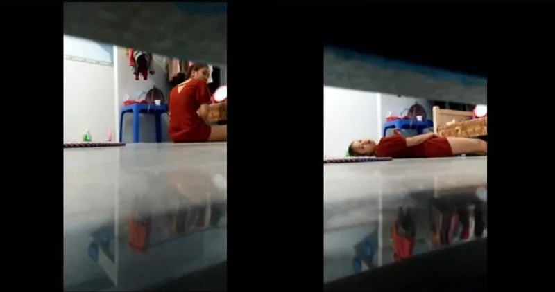 Quay lén em gái thẩm du trong phòng