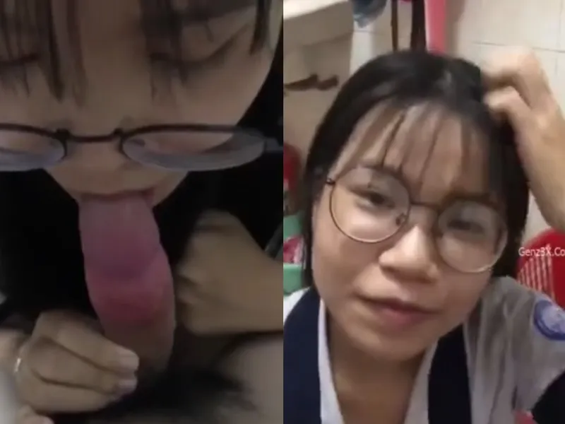 "mày mút mạnh đi tao sắp ra rồi", em xinh liếm buồi cho thằng bạn thân